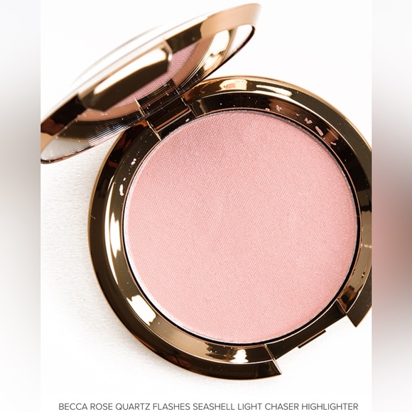 โค๏ธHOST PICKโค๏ธ Becca Light Chaser Highlighter in Rose Quartz Flash Seashell BNIB - Picture 2 of 16